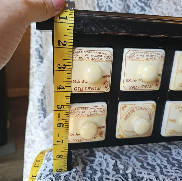 Vintage style French apothecary mini spice cabinet - Picture 16 of 16